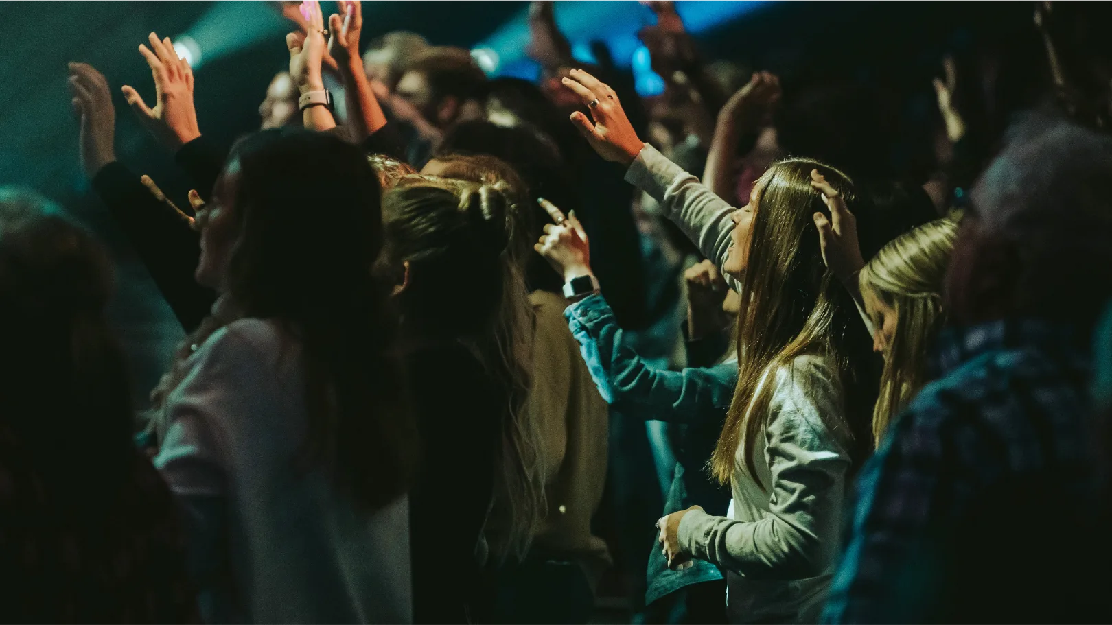 Congregation in worship